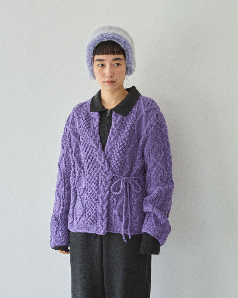 【予約】hand aran cardigan/Hériter/H0-00-1002
