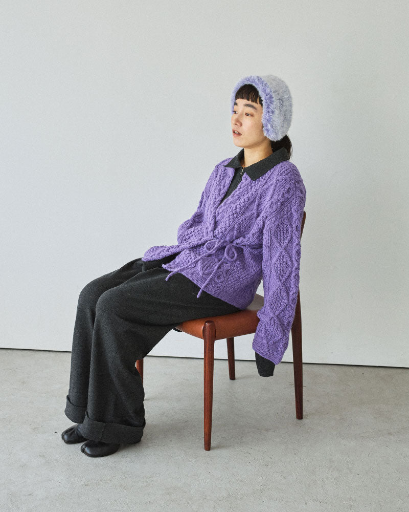 【予約】hand aran cardigan/Hériter/H0-00-1002