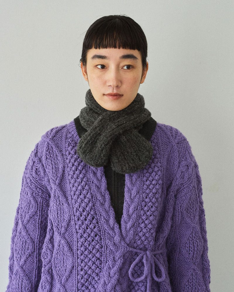 HAND KNIT MUFFLER/YULA/Y L 25-A 003