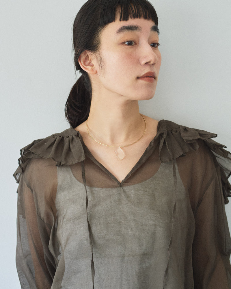 【予約】fril collar blouse/Hériter/H0-00-3065