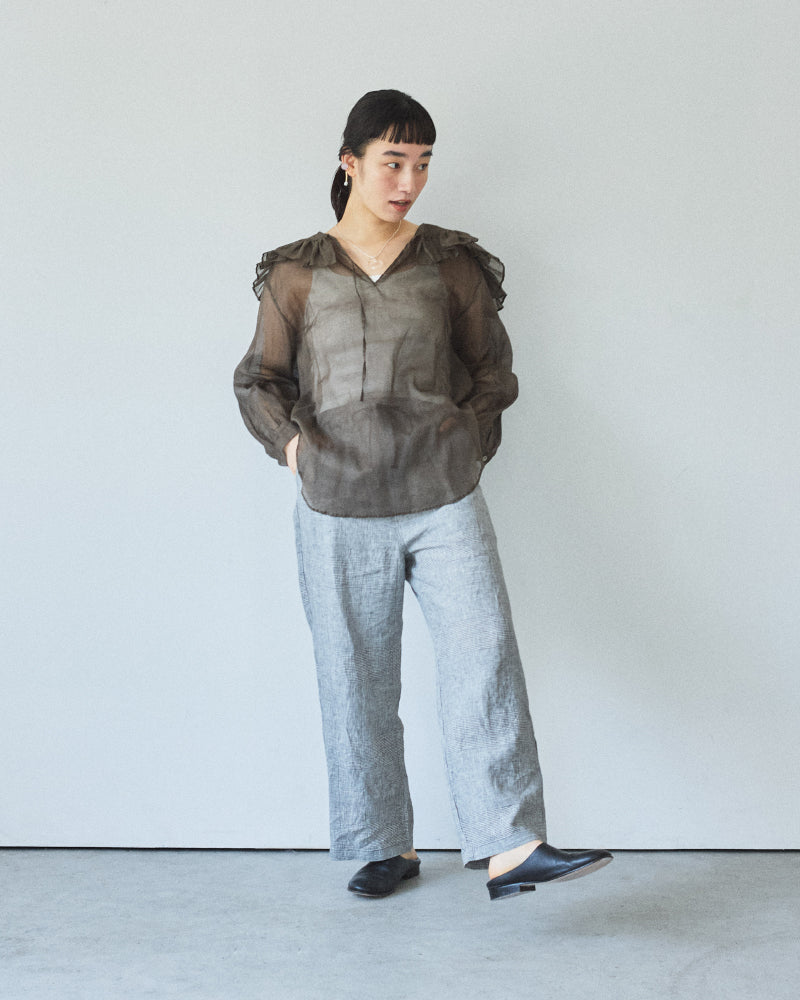 【予約】fril collar blouse/Hériter/H0-00-3065