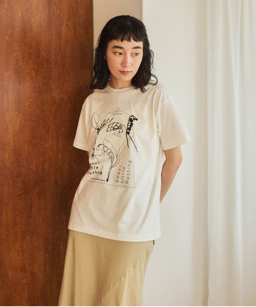 Lily of the valley　半袖Tシャツ　ホワイト