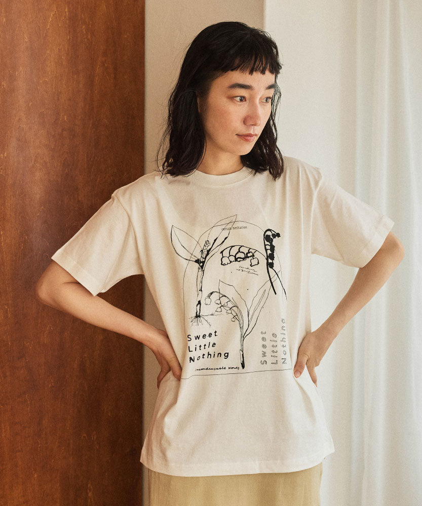 Lily of the valley　半袖Tシャツ　ホワイト