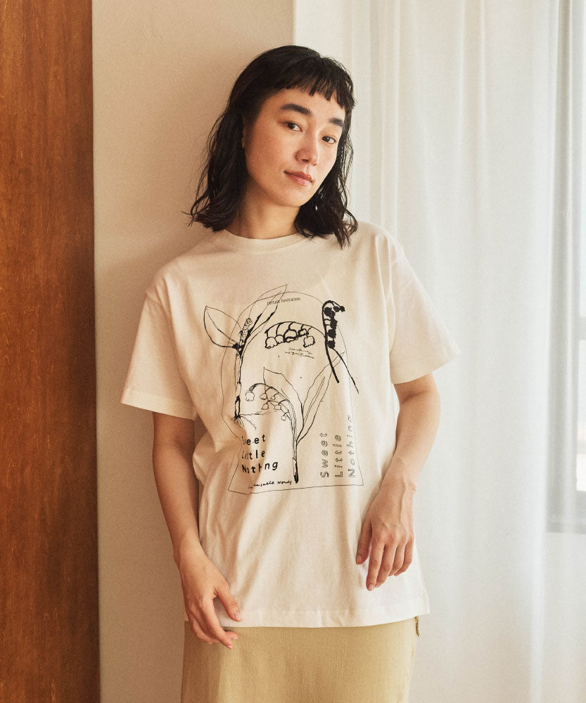 Lily of the valley　半袖Tシャツ　ホワイト