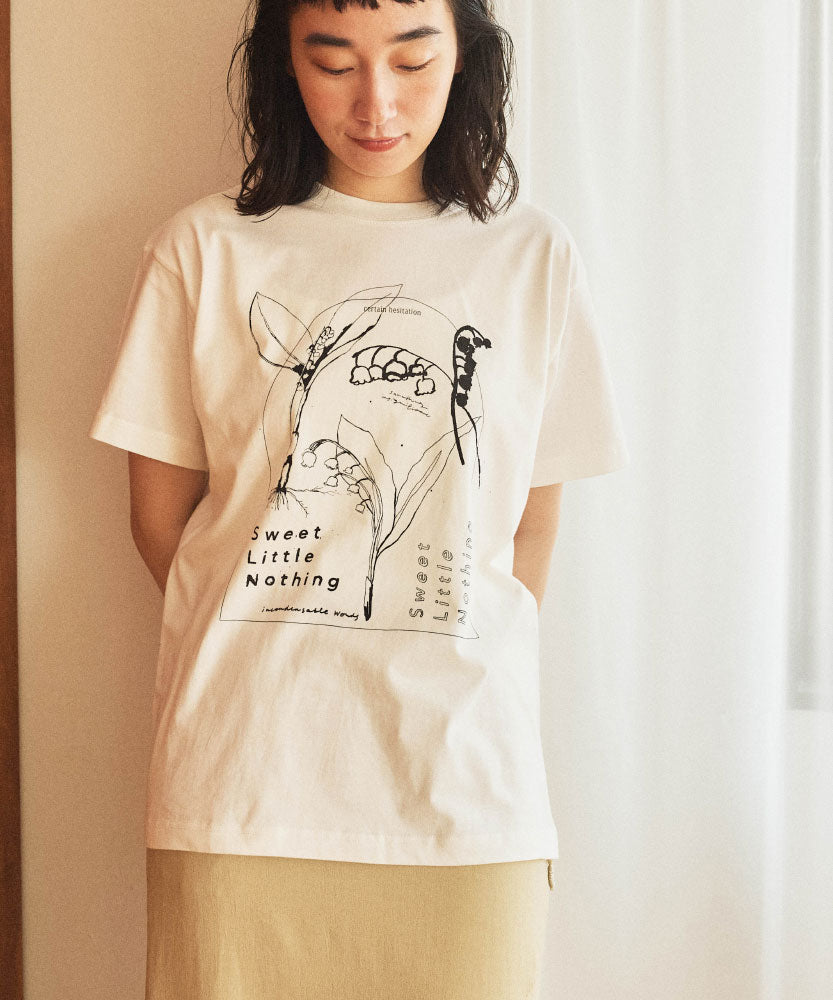Lily of the valley　半袖Tシャツ　ホワイト