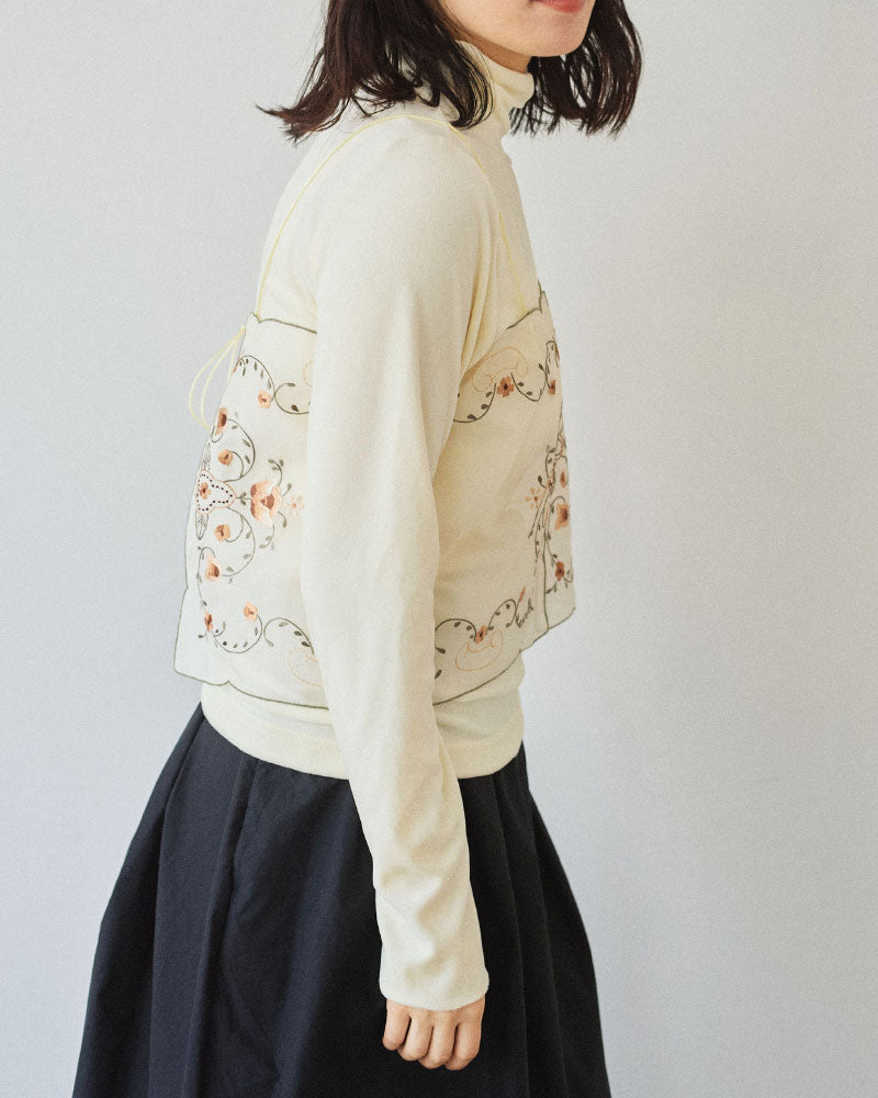 【予約】embroidery parts camisole/Hériter/H0-00-3058
