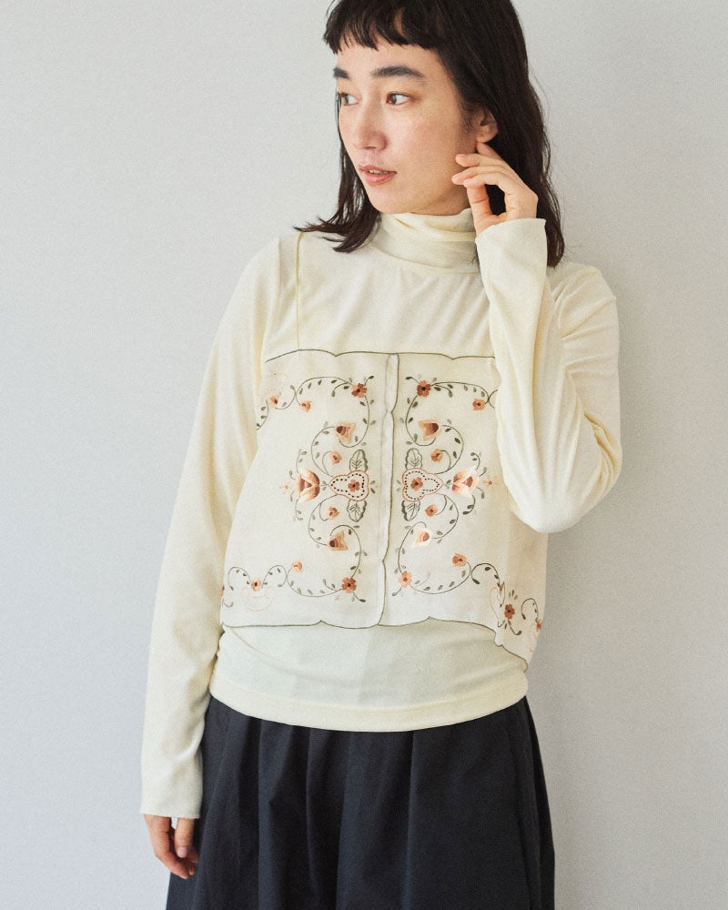 【予約】embroidery parts camisole/Hériter/H0-00-3058