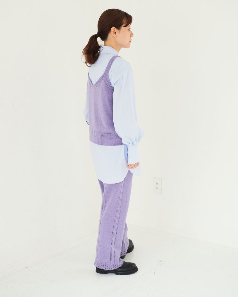 【予約】Triangle Pttern Knit Pants/ JöICEADDED /J 253KN06（サイズ2)