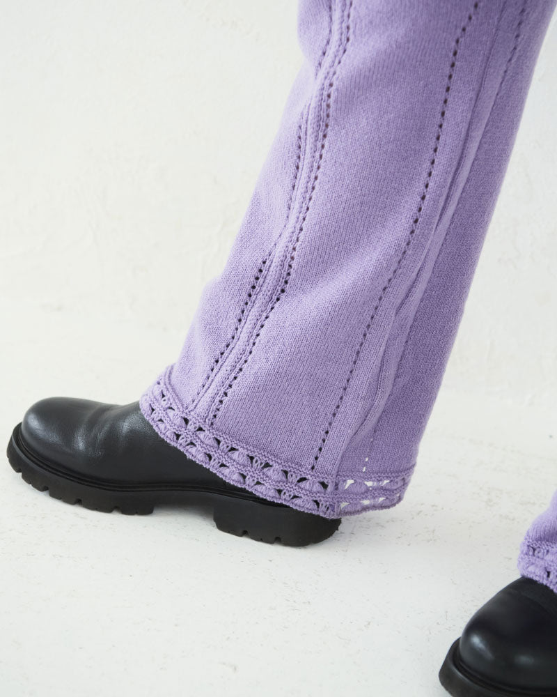 【予約】Triangle Pttern Knit Pants/ JöICEADDED /J 253KN06（サイズ2)