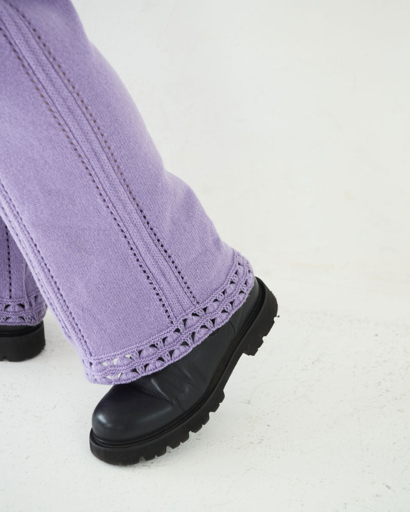 【予約】Triangle Pttern Knit Pants/ JöICEADDED /J 253KN06（サイズ2)