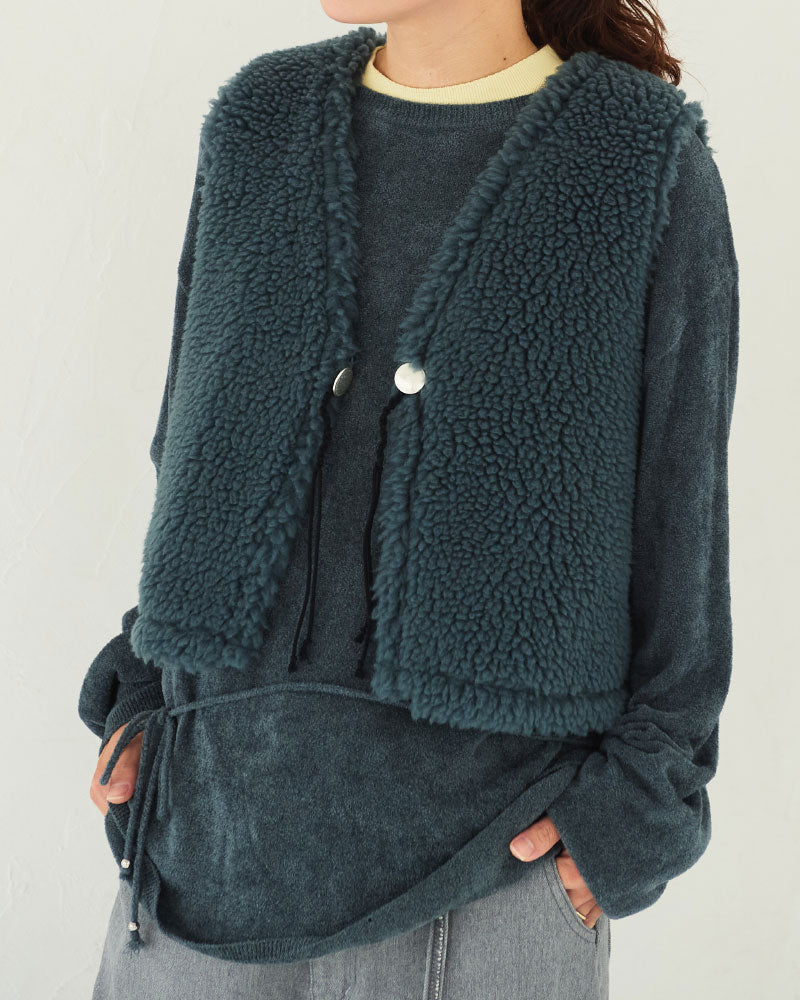 【予約】Velour LS Knit sweater/ JöICEADDED /J253KN04