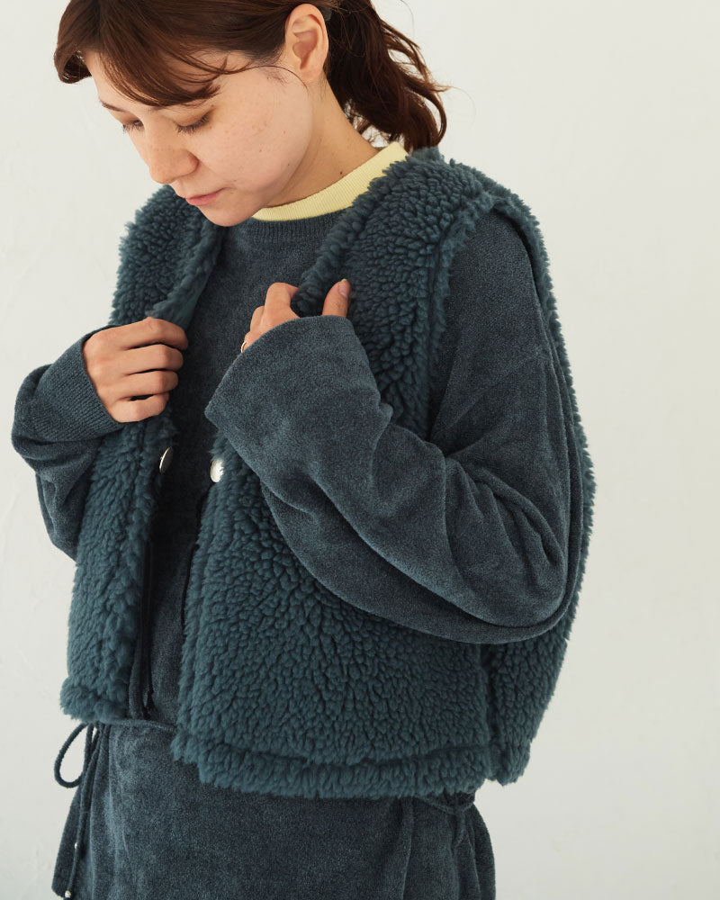 【予約】Velour LS Knit sweater/ JöICEADDED /J253KN04