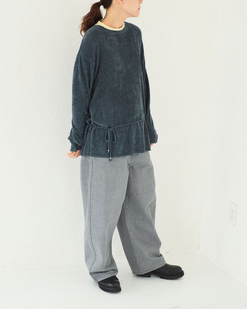 Round Wide Denim Trousers/ JöICEADDED /J231DN01サイズ1