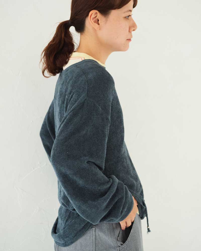 【予約】Velour LS Knit sweater/ JöICEADDED /J253KN04