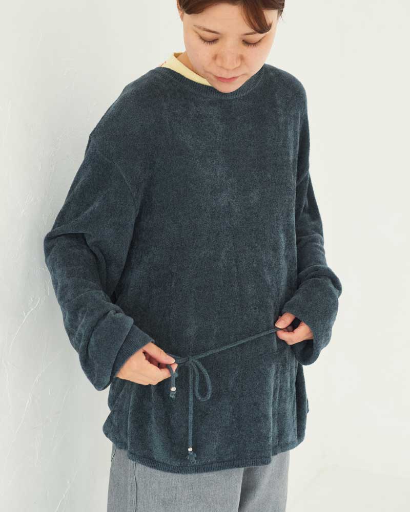 【予約】Velour LS Knit sweater/ JöICEADDED /J253KN04