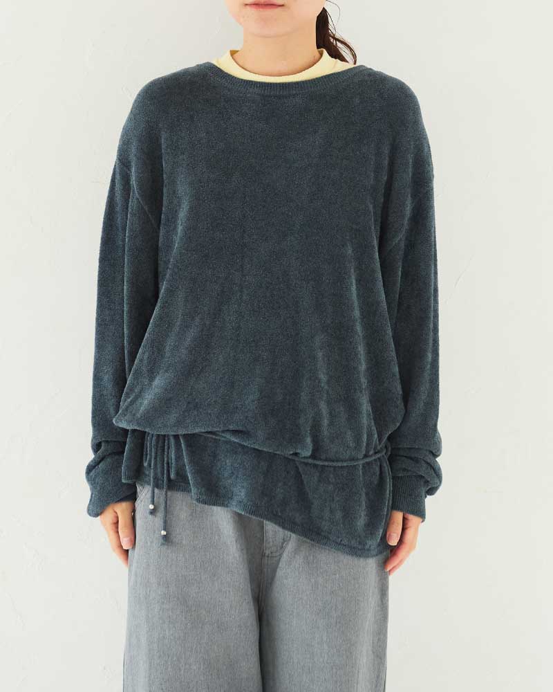 【予約】Velour LS Knit sweater/ JöICEADDED /J253KN04