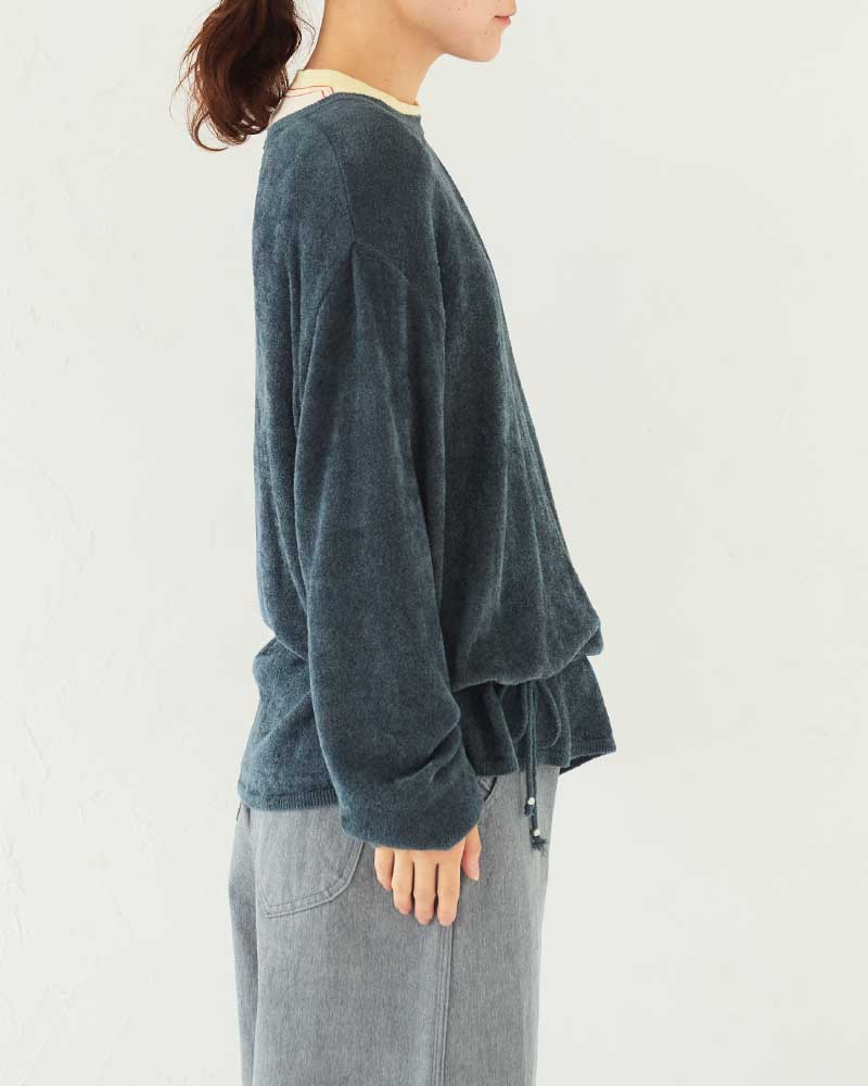 【予約】Velour LS Knit sweater/ JöICEADDED /J253KN04