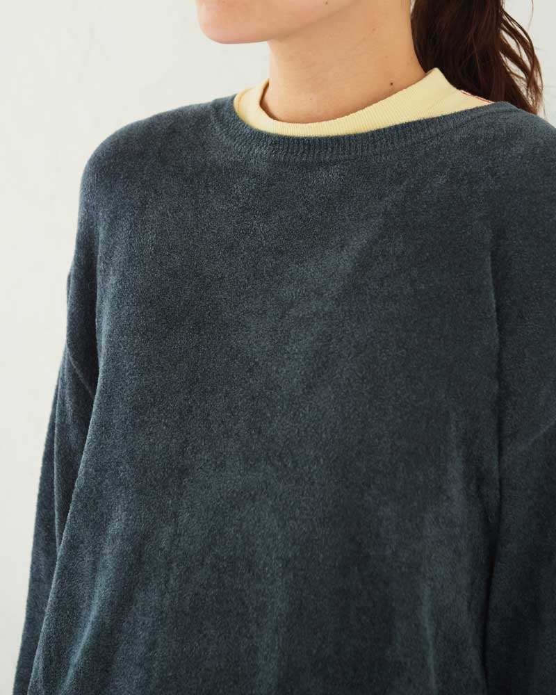 (sold)Velour LS Knit sweater/ JöICEADDED /J253KN04
