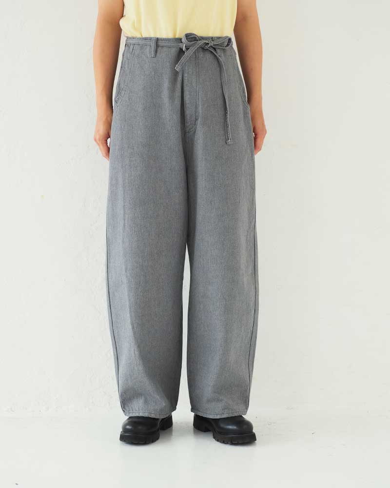 【予約】Round Wide Denim Trousers/ JöICEADDED /J231DN01サイズ2
