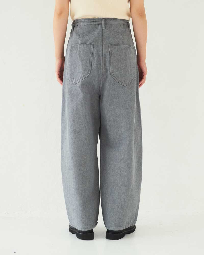 【予約】Round Wide Denim Trousers/ JöICEADDED /J231DN01サイズ2