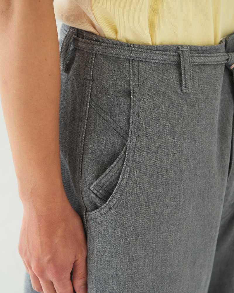 【予約】Round Wide Denim Trousers/ JöICEADDED /J231DN01サイズ2