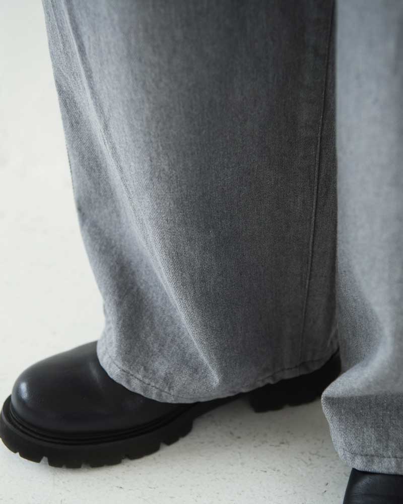 【予約】Round Wide Denim Trousers/ JöICEADDED /J231DN01サイズ2