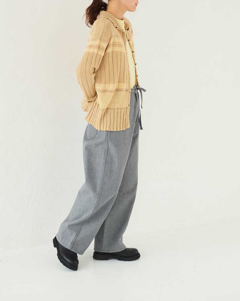 Round Wide Denim Trousers/ JöICEADDED /J231DN01サイズ1