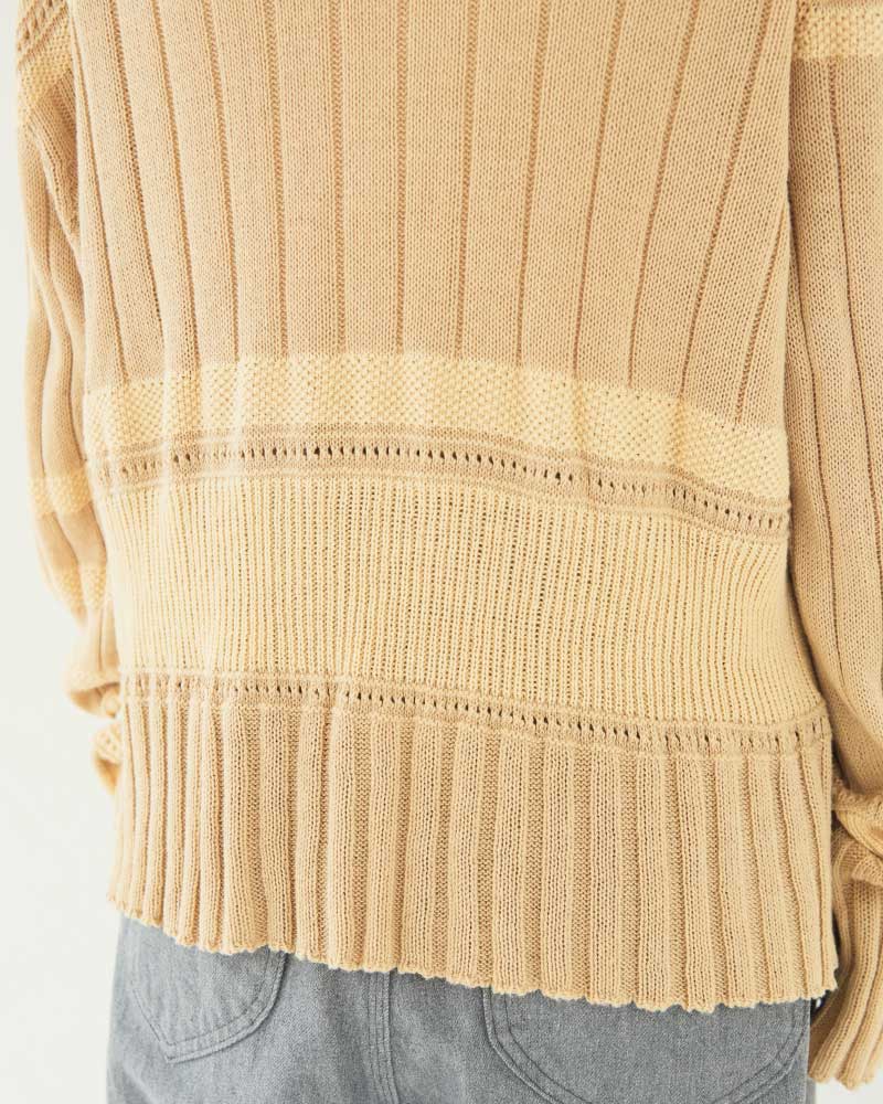 【予約】Cotton Knit Sweater/ JöICEADDED /J253KN01