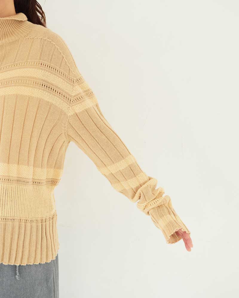 【予約】Cotton Knit Sweater/ JöICEADDED /J253KN01
