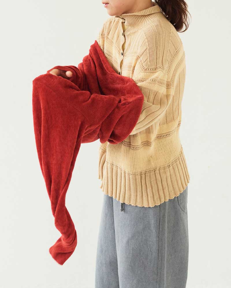 【予約】Velour LS Knit sweater/ JöICEADDED /J253KN04