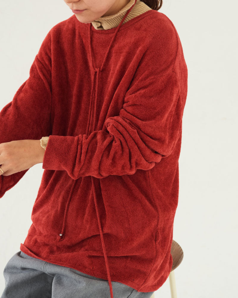 【予約】Velour LS Knit sweater/ JöICEADDED /J253KN04