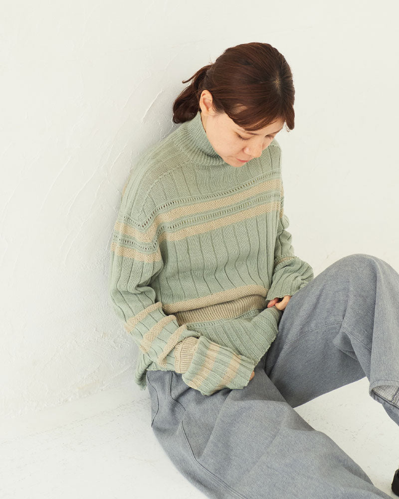 【予約】Cotton Knit Sweater/ JöICEADDED /J253KN01