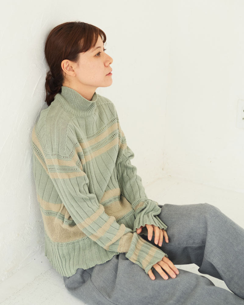 【予約】Cotton Knit Sweater/ JöICEADDED /J253KN01
