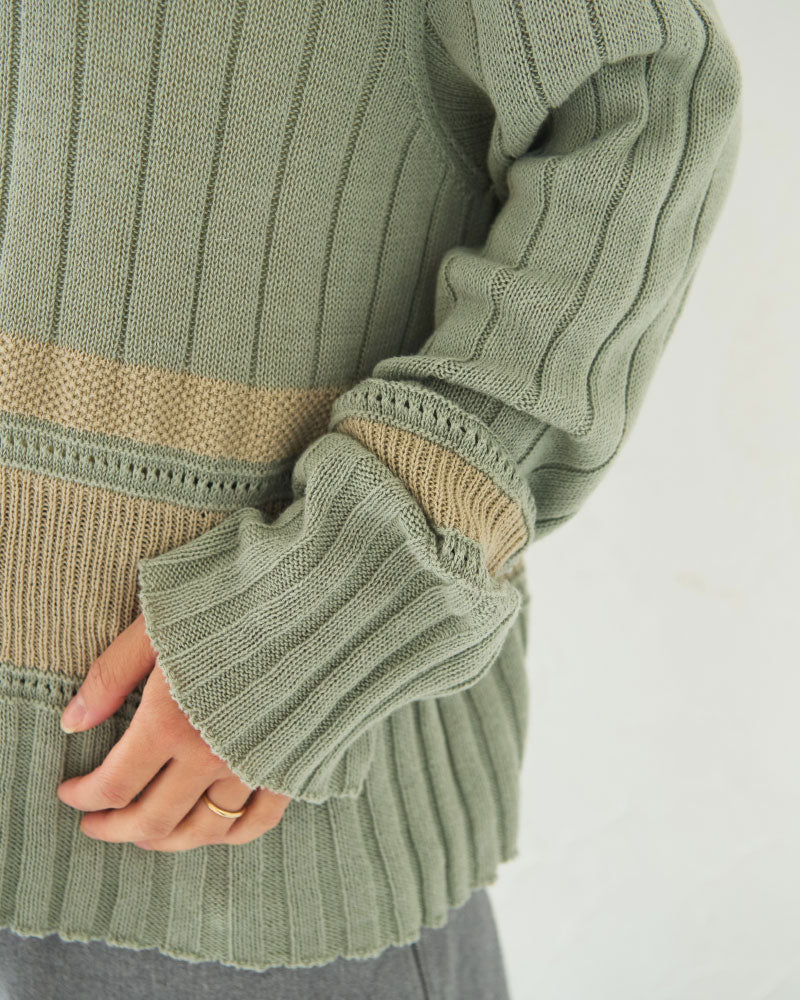 【予約】Cotton Knit Sweater/ JöICEADDED /J253KN01