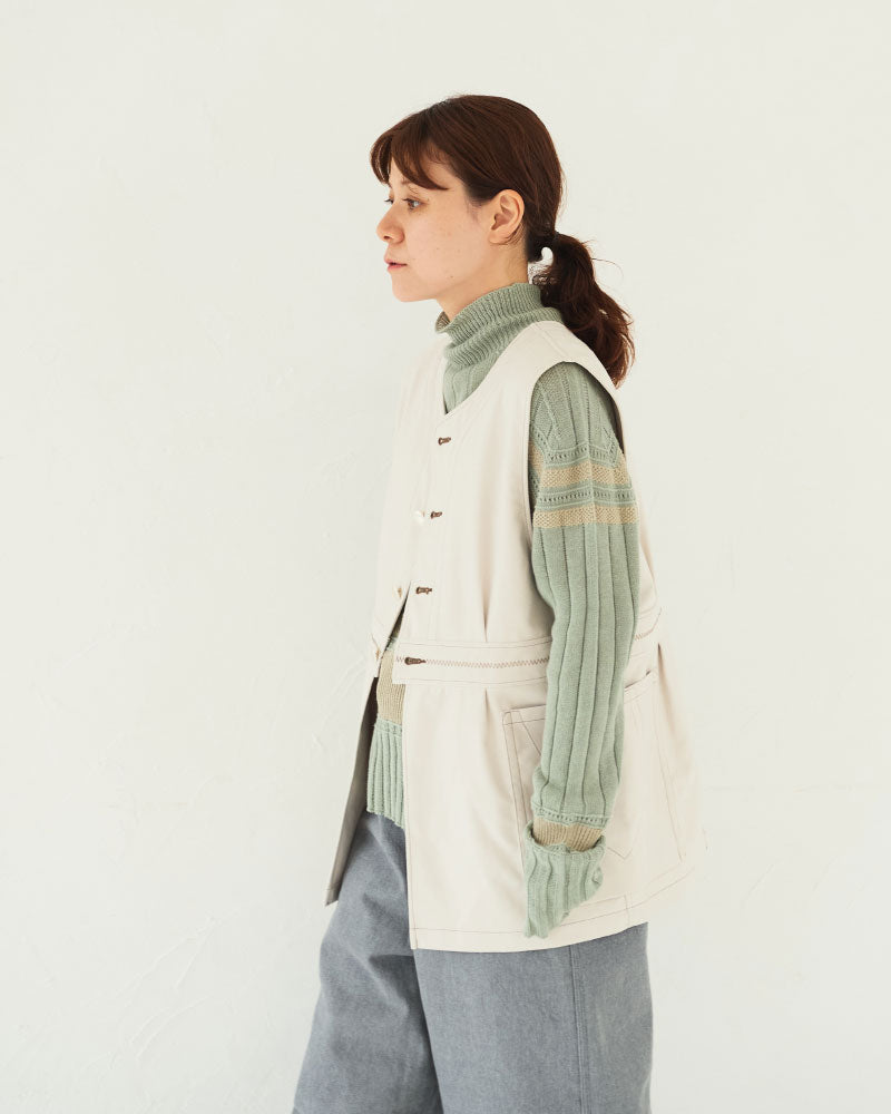 【予約】（sold)Geometric Patterned vest/ JöICEADDED /J253VT01