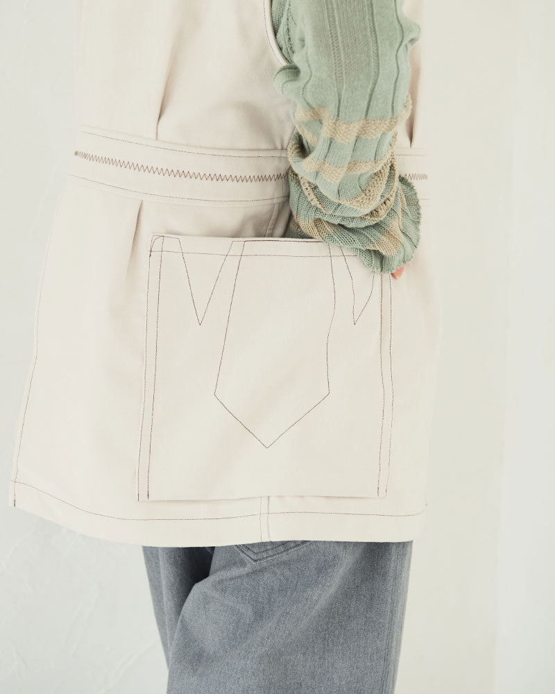 【予約】（sold)Geometric Patterned vest/ JöICEADDED /J253VT01