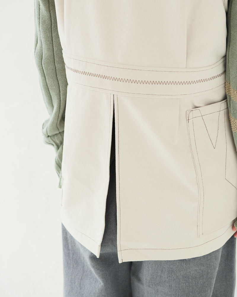 【予約】（sold)Geometric Patterned vest/ JöICEADDED /J253VT01