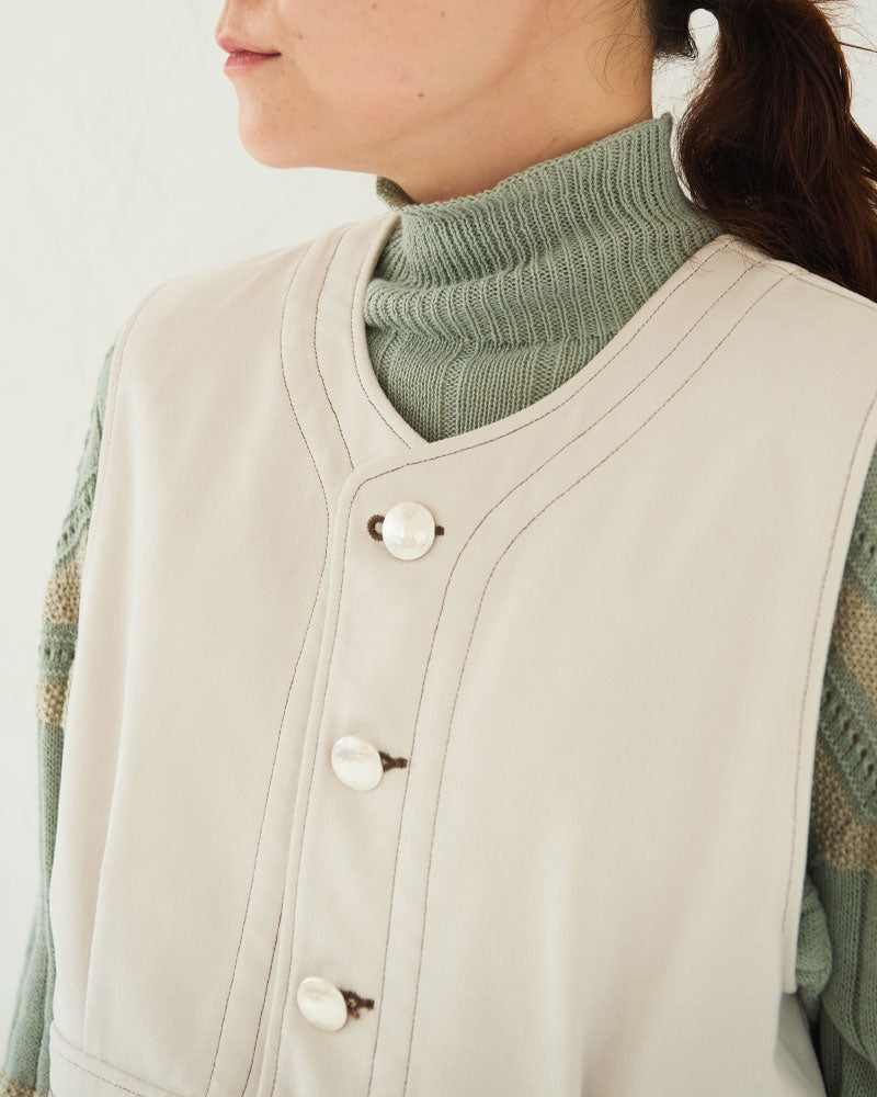 【予約】（sold)Geometric Patterned vest/ JöICEADDED /J253VT01