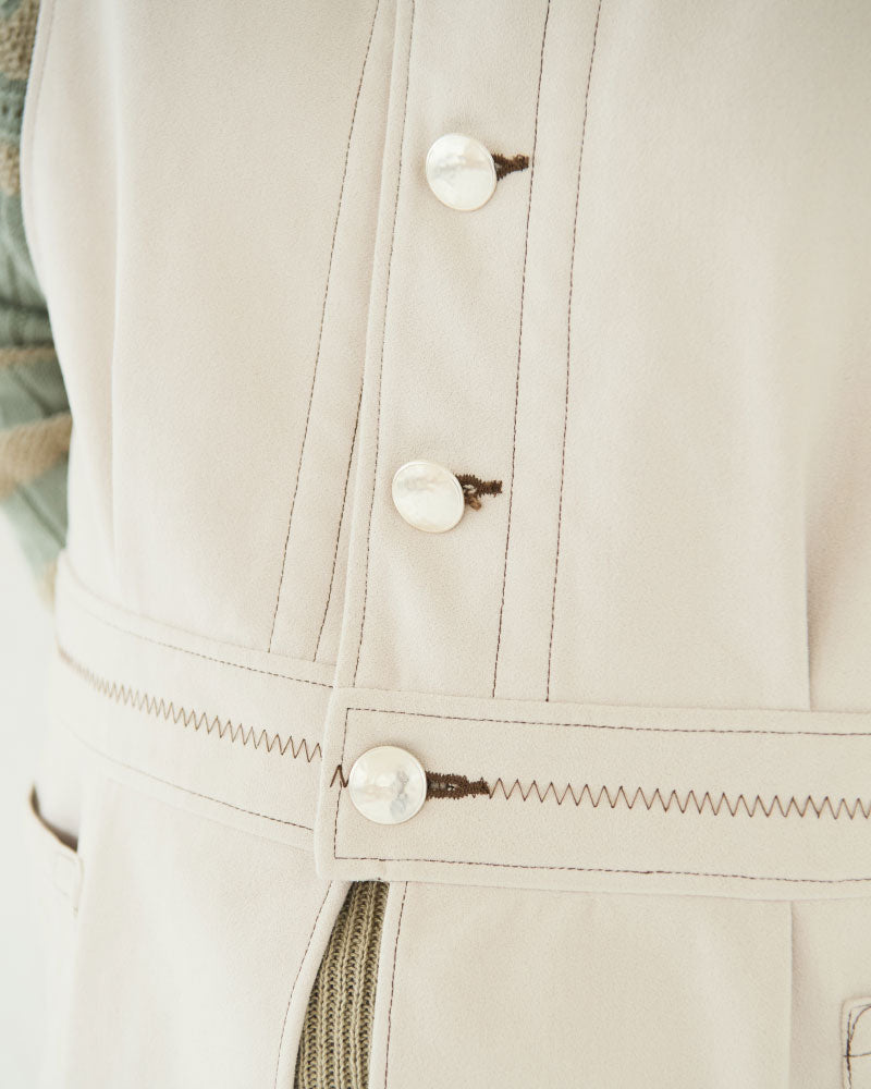 【予約】（sold)Geometric Patterned vest/ JöICEADDED /J253VT01