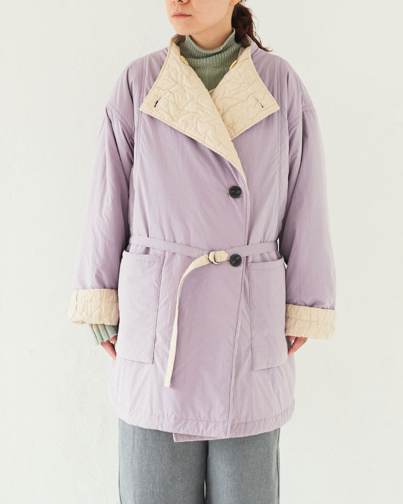 Geometric Leaves Quilted RV Coat/ JöICEADDED /J253CO01サイズ2