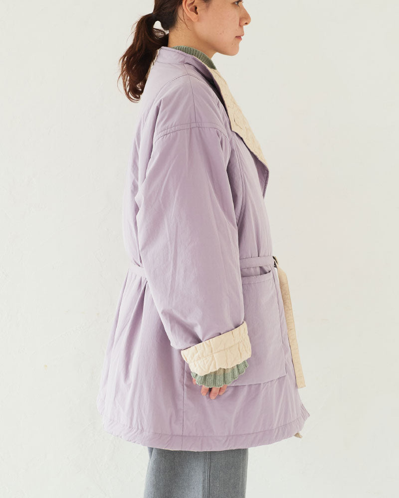 Geometric Leaves Quilted RV Coat/ JöICEADDED /J253CO01サイズ2