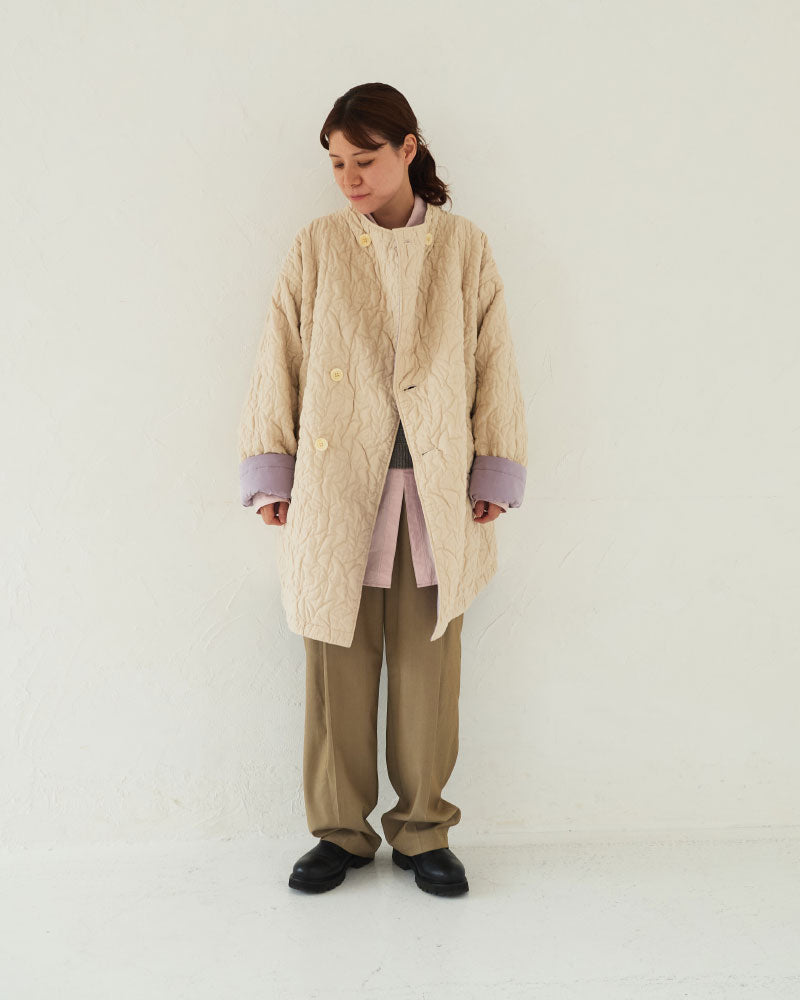 【予約】Geometric Leaves Quilted RV Coat/ JöICEADDED /J253CO01サイズ2