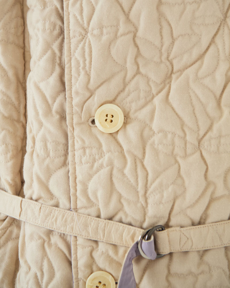 Geometric Leaves Quilted RV Coat/ JöICEADDED /J253CO01サイズ2