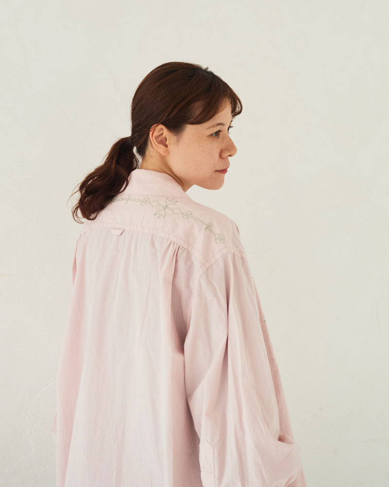 (sold)Geometric EMbroided shirts/ JöICEADDED /J253SH02(サイズ2)