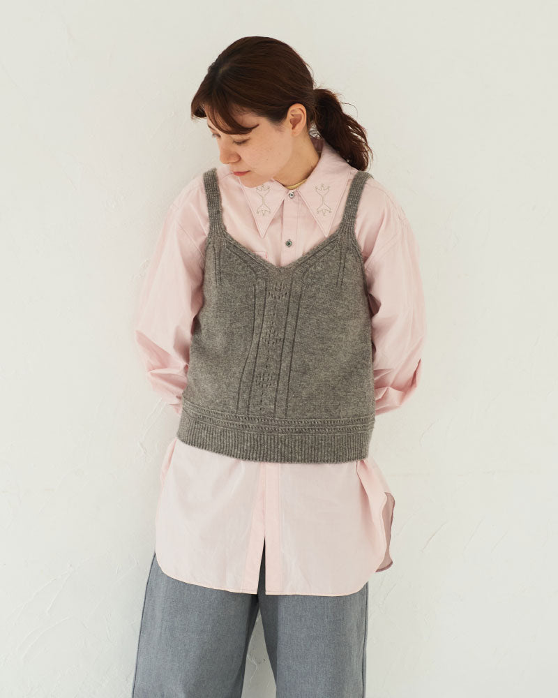 【予約】(sold)Geometric EMbroided shirts/ JöICEADDED /J253SH02(サイズ2)