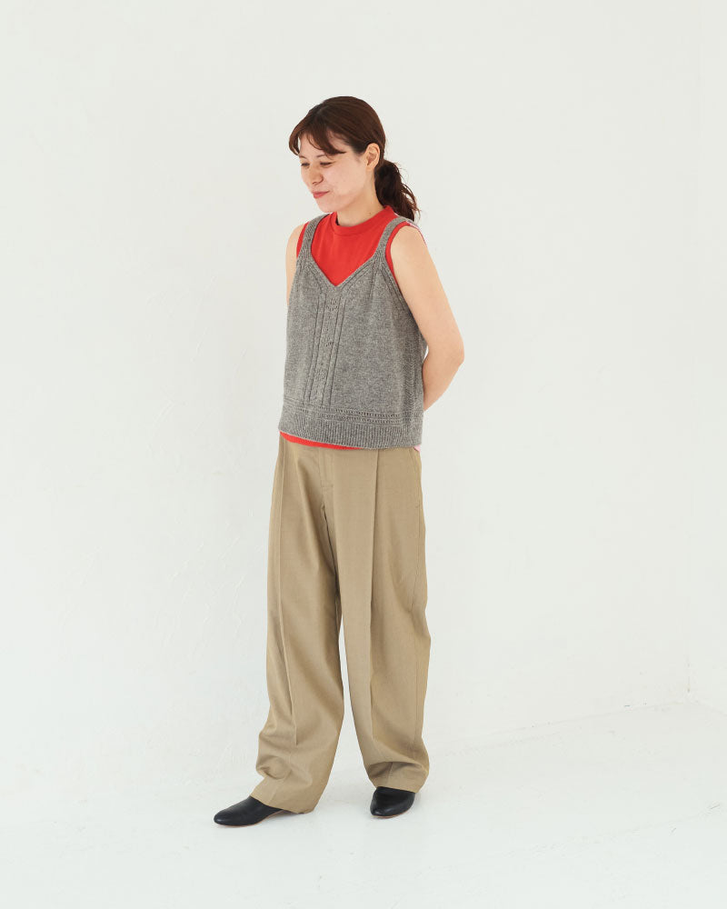 Deep Tuck Trousers/ JöICEADDED /J253PT02サイズ1