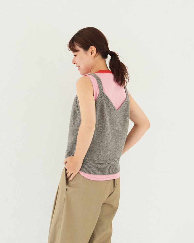 【予約】Knitted cemisole Top/ JöICEADDED /J 253KN02