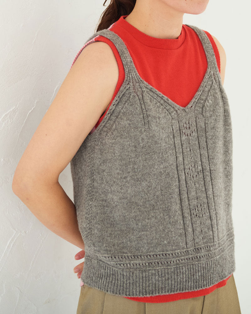 【予約】Knitted cemisole Top/ JöICEADDED /J 253KN02
