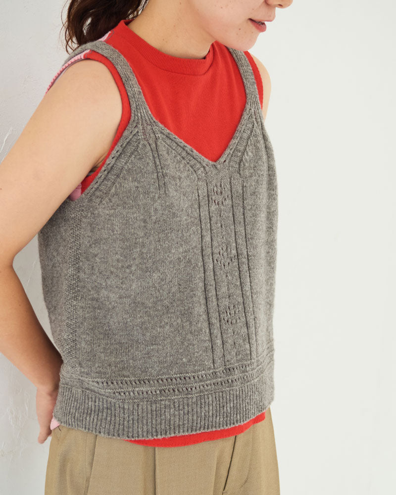【予約】Knitted cemisole Top/ JöICEADDED /J 253KN02