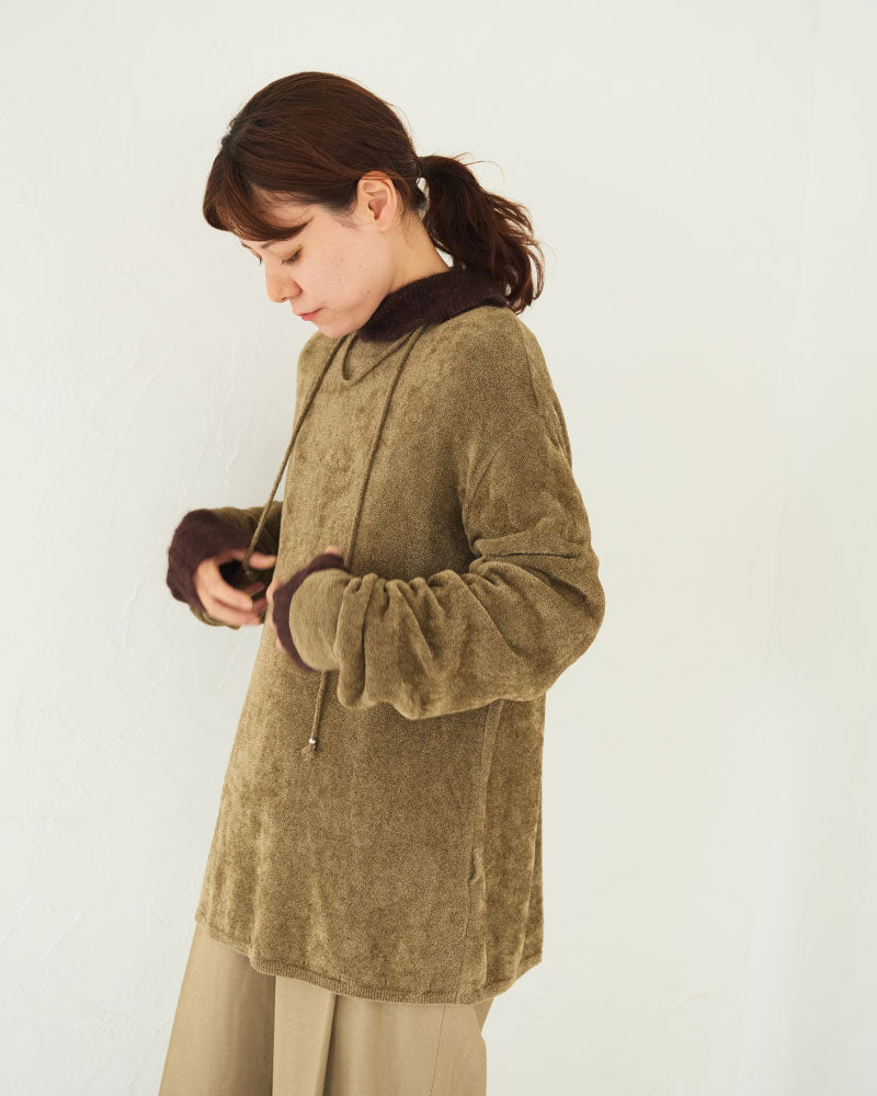 (sold)Velour LS Knit sweater/ JöICEADDED /J253KN04